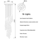 DecorBites™ Crystal LED Chandelier: Elegant Lighting for Home, Restaurant, and Bar
