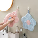 DecorBites™ Coral Fleece Hand Towels: Thick, Breathable, Super Absorbent Dishcloth for Kitchen & Bathroom