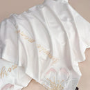 DecorBites™ Embroidered Flowers Butterfly Bedding Set - 4Pcs