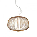 DecorBites™ Gold Cage LED Pendant Lamp Spokes Chandelier