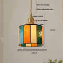 DecorBites™ Cube LED Pendant Lamp Walnut Wood Glass Hanging Lights for Restaurant and Bedroom