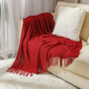 DecorBites™ Cozy Knitted Sofa Blanket - Winter Home Office Nap Comfort