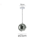 DecorBites™ Gold Chrome Ball Pendant LED Light for Kitchen, Bedroom, Dining Room