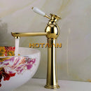 DecorBites™ Gold Basin Faucet with Ceramic Mixer Tap - Bathroom Torneiras Para Banheiro