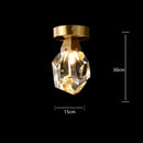 DecorBites™ Diamond Crystal Brass LED Pendant Light Gold Luxury Hanglamp