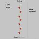DecorBites™ LED Belt Chandelier Pendant Light for Dimmable Indoor Lighting in Living Room