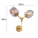 DecorBites™ Black Gold Glass Wall Lamps for Modern Home Decoration Lighting