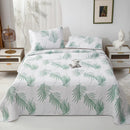 DecorBites™ Cotton Quilted Embroidered Bedspread Set