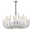 DecorBites™ Glass Chandelier LED Hanging Light for Living Room Bedroom Dining Room - 2024 Collection.