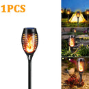Outdoor 96LED Solar Flame Torch Lights Flickering Light Dancing Led Waterproof Garden Decoration Lawn Path Yard Patio Lamps