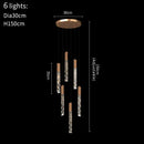 DecorBites™ Crystal LED Chandelier: Stylish Staircase & Living Room Lighting