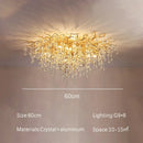 DecorBites™ Crystal Dendritic Chandelier: Modern Luxe for Living Room, Dining Room, Bedroom, Hotel Lobby
