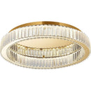 DecorBites™ Crystal Circle Chandelier: Modern Nordic LED Ceiling Lamp for Living Room, Bedroom, Study