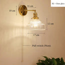 DecorBites™ Glass Shade LED Wall Lamp for Luxury Living Room Decor