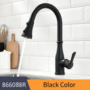 DecorBites™ Brushed Nickel Pull Out Kitchen Faucet Swivel Water Mixer Tap Single Handle