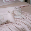 DecorBites™ Cotton Flowers Embroidery Bedding Set with Soft Silky Finish