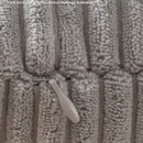 DecorBites™ Corduroy Striped Body Pillow: Soft Lumbar Support & Cozy Home Decor