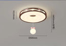 DecorBites™ Cream Wind Walnut Round Master Bedroom Lamp Warm Retro Hanging Ball Ceiling