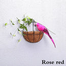 Handmade Feather Parrot Garden Ornament