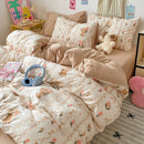 DecorBites™ Cloud Cotton Printed Bedding Sets | Super Soft Quilt Set for School Home Twin King