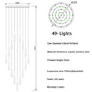 DecorBites™ Crystal LED Chandelier: Elegant Lighting for Home, Restaurant, and Bar