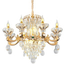 DecorBites™ Jade Crystal Chandelier: Modern European Living Room & Dining Lamp
