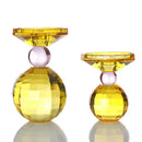 DecorBites™ Crystal Candle Holder: Elegant Table Centerpiece for Romantic Events & Home Decor