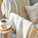 DecorBites™ Cozy Knitted Sofa Blanket - Winter Home Office Nap Comfort