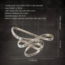DecorBites™ Crystal Chandelier Luxury Designer Light for Elegant Living Spaces