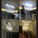 DecorBites™ Crystal Flush Mount Chandelier: Modern Contemporary Lighting