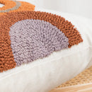 DecorBites™ Half-circle Tufted Cotton Canvas Embroidery Throw Pillow Cover - Modern & Stylish
