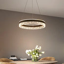 DecorBites™ Crystal Ring LED Pendant Light - Modern Home Lighting for Bedroom and Restaurant