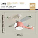 DecorBites™ Kids' Helicopter Ceiling Fan with LED Light Chandelier - Modern Aircraft Design