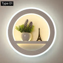 DecorBites™ Dimmable LED Wall Lamp with Remote Control for Bedroom and Living Room