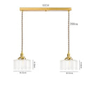 DecorBites™ Clear Glass LED Pendant Light: Modern Copper Hanging Lamp for Home Indoor Decor