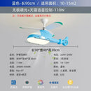 DecorBites™ Helicopter Aircraft Ceiling Fan Children's Chandelier Blue Pink Light Kids' Room
