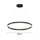 DecorBites™ Gold Ring Pendant Lights Circle Acrylic LED Ceiling Lamp