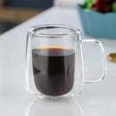 DecorBites™ Double Wall Glass Coffee Cup Espresso Mug Heat Resistant Cocktail Wine Beer Mug