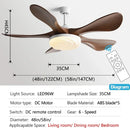 DecorBites™ 58" Modern LED Ceiling Fan Light Strong Winds for Living Room & Restaurant