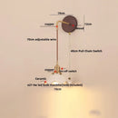 DecorBites™ Ceramic Wood LED Wall Sconce, Modern Adjustable Nordic Lamparas De Pared for Bedroom