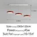 DecorBites™ Circular Modern Chandelier Pendant Light Dimmable Indoor Lamp for Dining & Kitchen Island