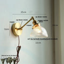 DecorBites™ Ceramic Copper LED Wall Lights with Pull Chain Switch - Nordic Modern Bedside Lamp