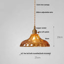 DecorBites™ Amber Flower Glass Pendant Lamp LED Knob Switch Nordic Modern Hanging Lights