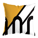 DecorBites™ Geometric Deer Print Pillowcase 45x45cm - Yellow Home Decor
