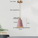 DecorBites™ Terrazzo Stone LED Pendant Lamp for Industrial Loft, Bar, Coffee, Living Room.