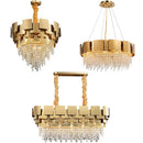 DecorBites™ Crystal Chandelier: Modern Luxury Lighting for Living Room, Dining, and Bedroom