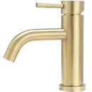 DecorBites™ Brushed Gold Basin Faucet: Solid Brass Bathroom Mixer Tap for Hot & Cold Water