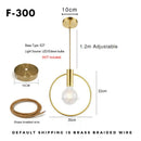 DecorBites™ Ins Wind Single Head Pendant Light - Bedroom Dinning Bar Porch Hanging Lamp