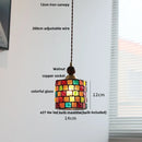 Geometric brass and clear glass led pendant light dining room
