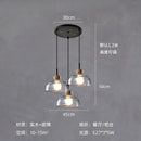 DecorBites™ Clear Glass Pendant Lamp with LED Lights for Home Decor